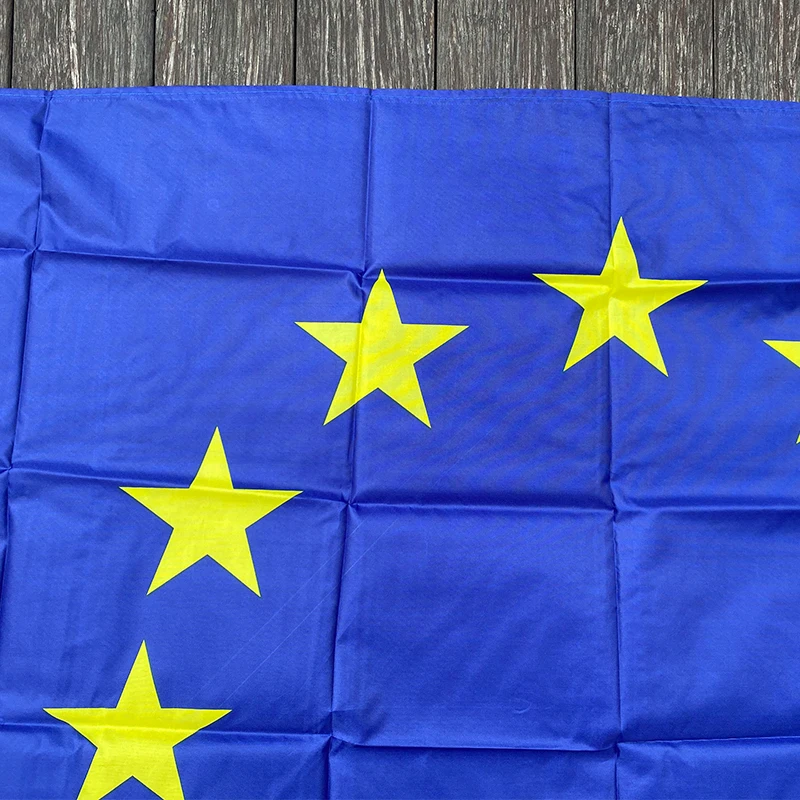 free  shipping  xvggdg 3x5 FTs European Union EU Flag 90*150cm Euro Flag of Europe super-polyester  Council of Euro flag