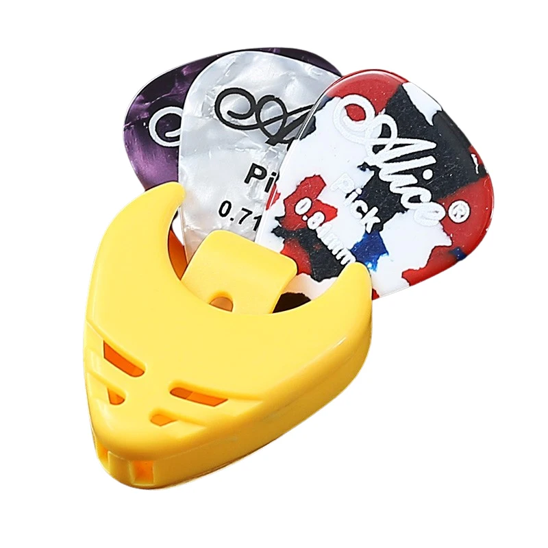 Alice Guitar Picks & Plectrum Holder Celluloid Picks Tuning Capotraste Mediator Case Guitarra Accessories 6pcs guitar picks,guitar pick case