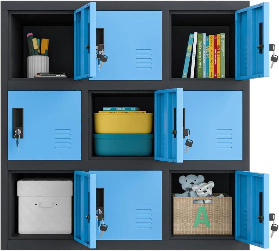 Metal Kids Locker for Girls Bedroom and Playroom Storage for Clothes Bags Toys and Book baby closet