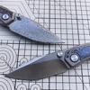 M390 Steel Folding Knife Titanium Alloy Handle Bearing System Outdoor Survival Hunting Knife Camping Hiking Defense Tool 3