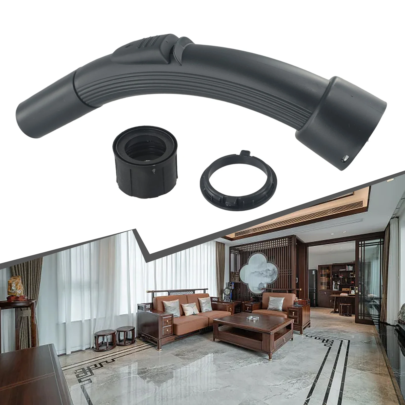 Staubsauger Teile Schlauch Griff Teile Ersatz Ersatz Zauberstab Gebogen ABS Zubehör Biege Schlauch Ende Für Hoover 32mm – Detail 12