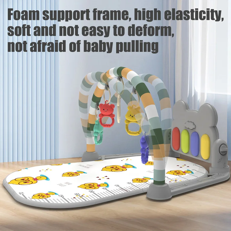 New Baby Activity Fitness Gym Rack 0-1 Year Old Newborn Educational Music Pedal Piano Toddler Toy Gift Mother and Child Supplies 4