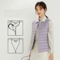 NewBang 90% Matt Fabric Women's Warm Vests Ultra Light Down Vest Women Waistcoat Lightweight Warm Sleeveless Winter Liner - Image 2