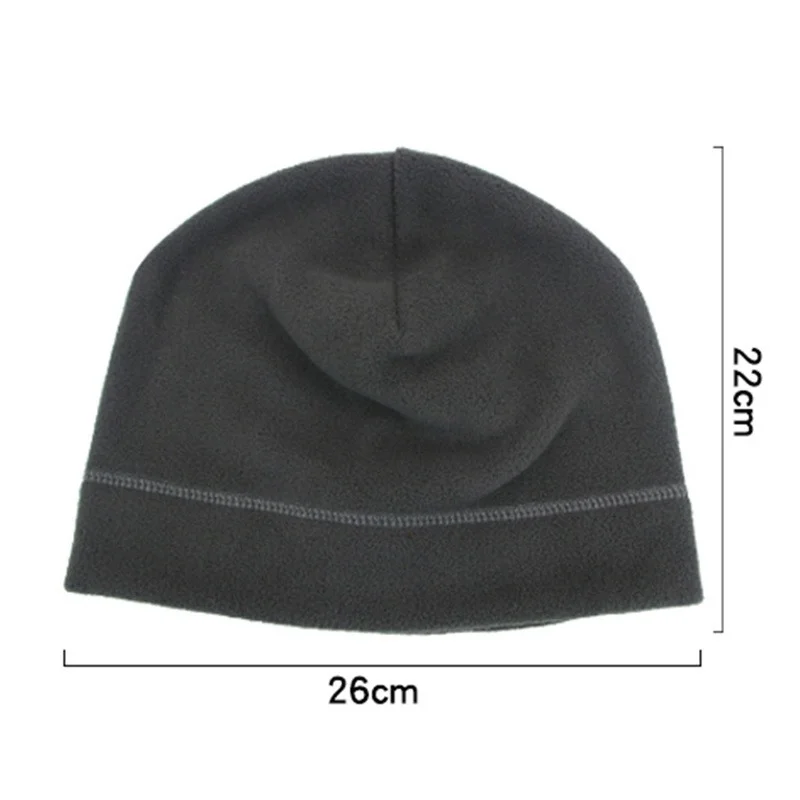 Camo Polar Fleece Caps Men Winter Warm Outdoor Sports Skiing Cycling Cap Unisex Beanie Cap Windproof Motorcycle Bike Hat Caps 6