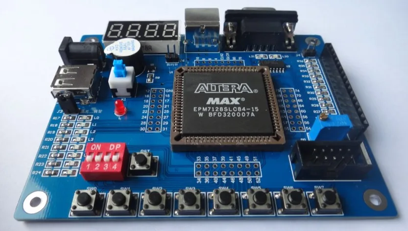 

CPLD EPM7128SLC84 Development Board (Available with USB loader, 1602 LCD