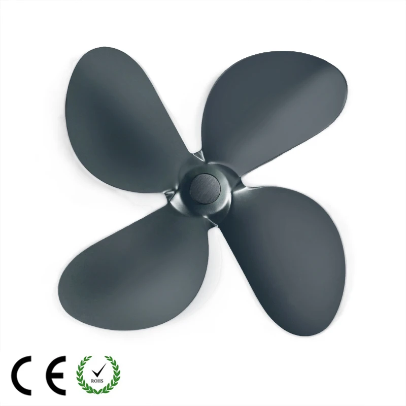 2/3/4/5/7 blades Stove Fan Blade replacement Aluminum alloy Fan Blades Fire Heat Power Saving Burner Fireplace Spare Parts