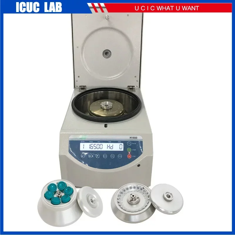 Tabletop Larger Capacity High Speed Lab PCR Centrifuge Machine Angle Rotor Cenreifuga H1650