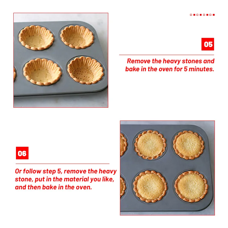 Description Picture 5 of itemFlower Lace Carbon Steel Bakeware Mold Mini Cupcake Biscuit Mold Pie Cookie Fruit Egg DIY Mould Kitchen Pastry Baking Tool