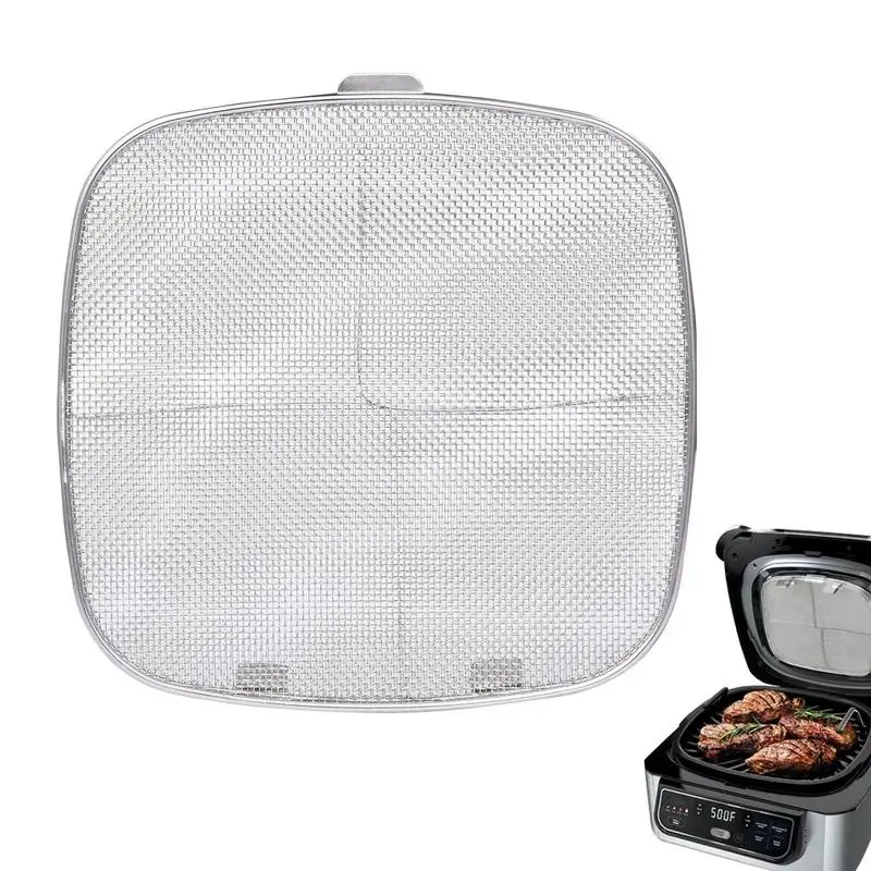 

Stainless Steel Splatter Shield For Ninja Foodi AG300 AG300C AG301 AG302 Air Fryer Accessory For Ninja Foodi 5 In 1 Indoor Grill