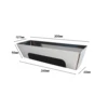 10inch 16inch Stainless Steel Mud Pan with Anti Slip Pad for Woodworking DIY Mud Pan Heavy duty Drywall Plaster Mud Pan Scraping 5