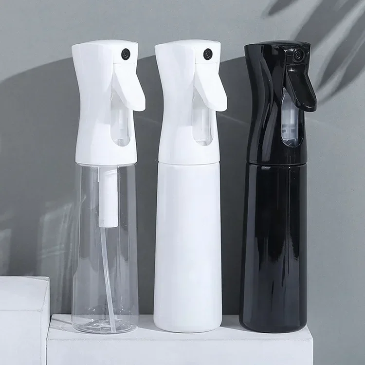 고압 스프레이 병 리필 가능 병, 연속 미스트 급수 캔, 자동 살롱 이발소 물 분무기, 200, 300, 500ml