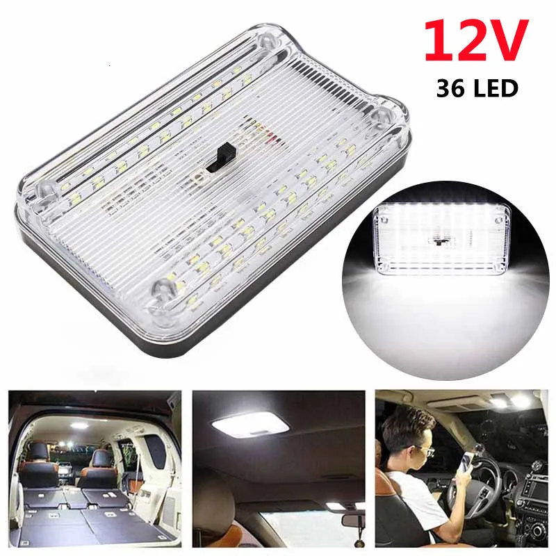 

Vehicle Car Interior Light Dome Roof Ceiling Reading Trunk Auto Light Lamp 12V 36 LED High Quality Bulb Car Styling Night Light