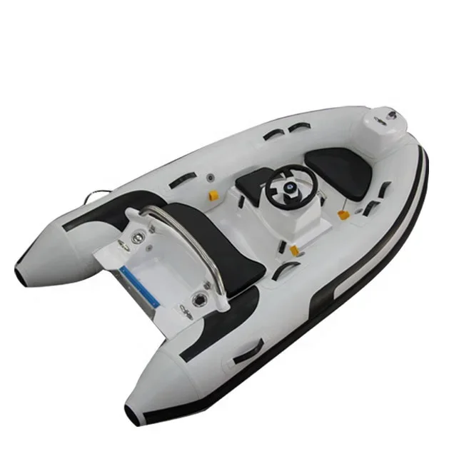 Classical 10ft RIB300 Rowing CE Europe PVC/Hypalon Fiberglass Inflatable Rowing Boat 3Capacity