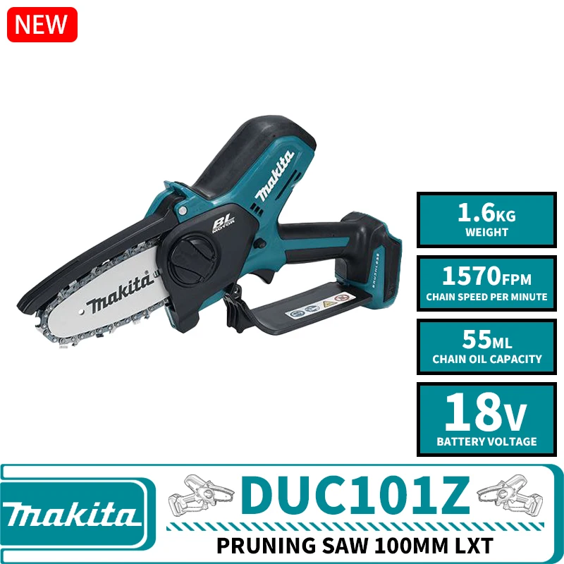 

Makita DUC101Z Brushless Cordless Pruning Saw 100MM LXT 18V Lithium Power Tools Mini Electric Saw Garden Power Tools