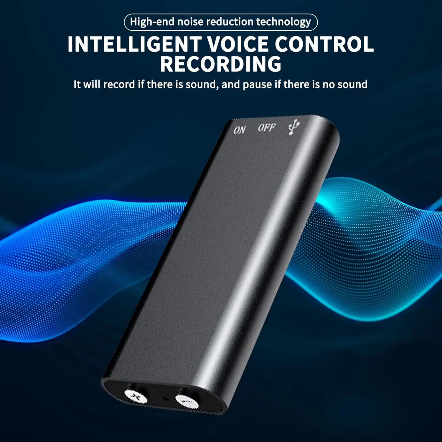 Voice recorder USB connection feature