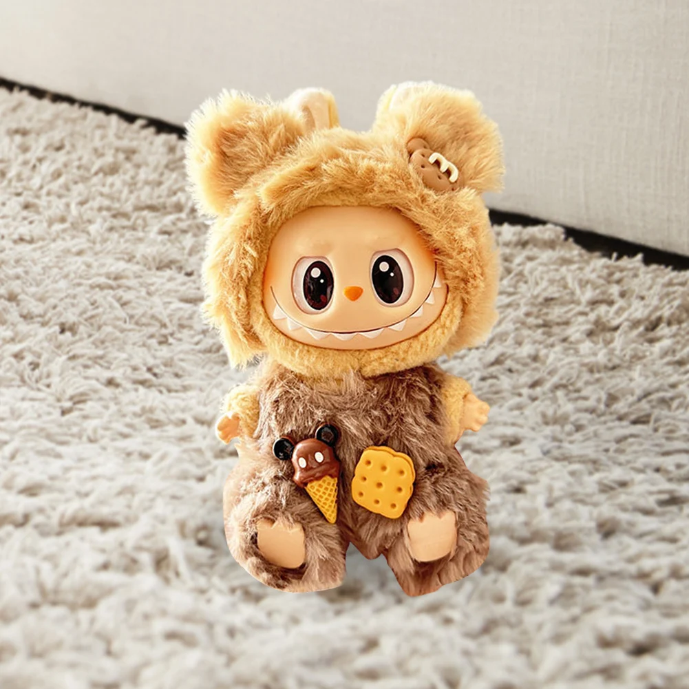 Labubu Clothes Outfit Plush Doll Clothes Kawaii Doll Clothes Plush Doll Changing Clothes Dolll Clothes Suit Dolls Accessories