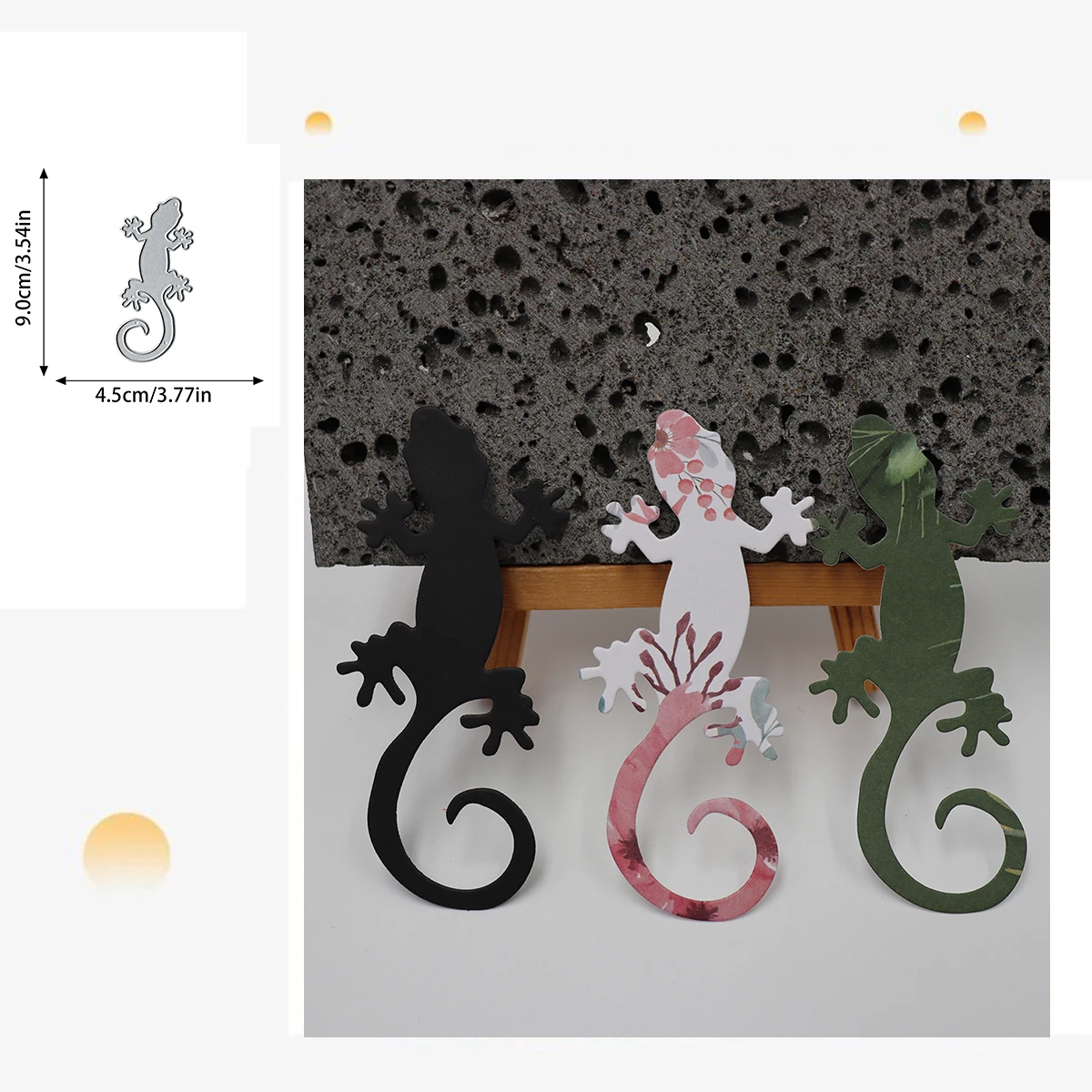 Gecko Animal Lizard Decoration Metal Cutting Dies  Mold Scrapbook Paper Craft Cutting Dies 2024 New Arrivals