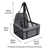 Dog Car Seat Cover Folding Hammock Pet Carriers Bag Basket Carrying for Cats Stable Foldable Travel Pet Dog Car Seat 4