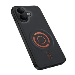 Luxury Magnetic Silicone Shockproof Protective Back Cover Case for Vivo V60 Lite 4G (Kjb xk - Black)