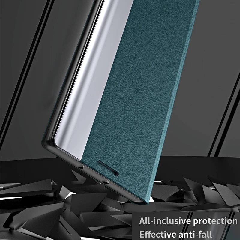 Flip Stand Holder Deksel For Xiaomi 12 Plus Case Redmi Note 12S 11S 10S 9S 8T 8 9 10 11 Pro Leather Plating Cases_voghion.com