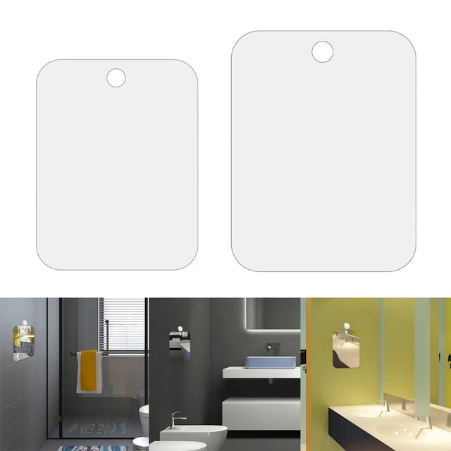 Q1Jb Zuhany Borotválkozási Tükör Férfiak Számára, Hordozható Borotválkozó Fürdőszoba Lapos - Image 2