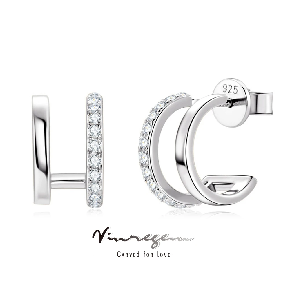 

Женские серьги-гвоздики с бриллиантами Vinregem GRA 3EX VVS D, серебро 925 пробы с покрытием из 18-каратного золота