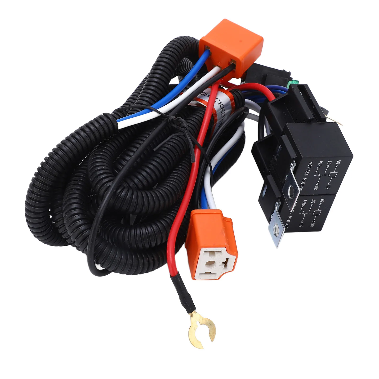 H4 네거티브 헤드라이트 릴레이 변환 하네스 H6054 H5054 H6054LL 6014 6052 6053용 높은 안정성