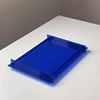 Modern Acrylic Tray Serving Trays for Beverage Fruit Cake, Jewelry Storage, Perfume Tray, Decorative Household Rectangular 1