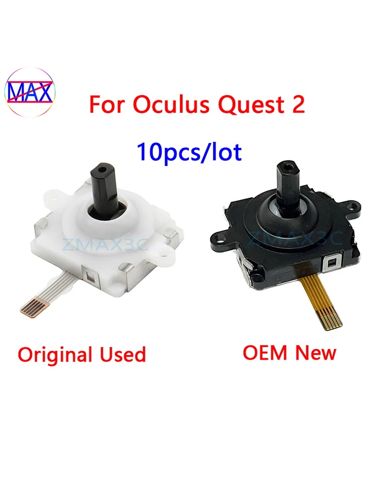 

10pcs Original Analog 3D Joystick Module For Oculus Quest 2 VR Controller Rocker Repair Replacement Part For Meta Quest 2 Handle