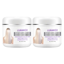 Nourishing Purple Hair Mask for Revitalizing Blonde and Silver Hair