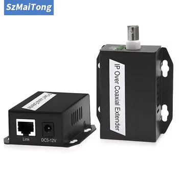 Estensore IP Ethernet da 1 paio su kit di rete HD coassiale Estensore di trasmissione cavo coassiale EoC per telecamere CCTV di sicurezza