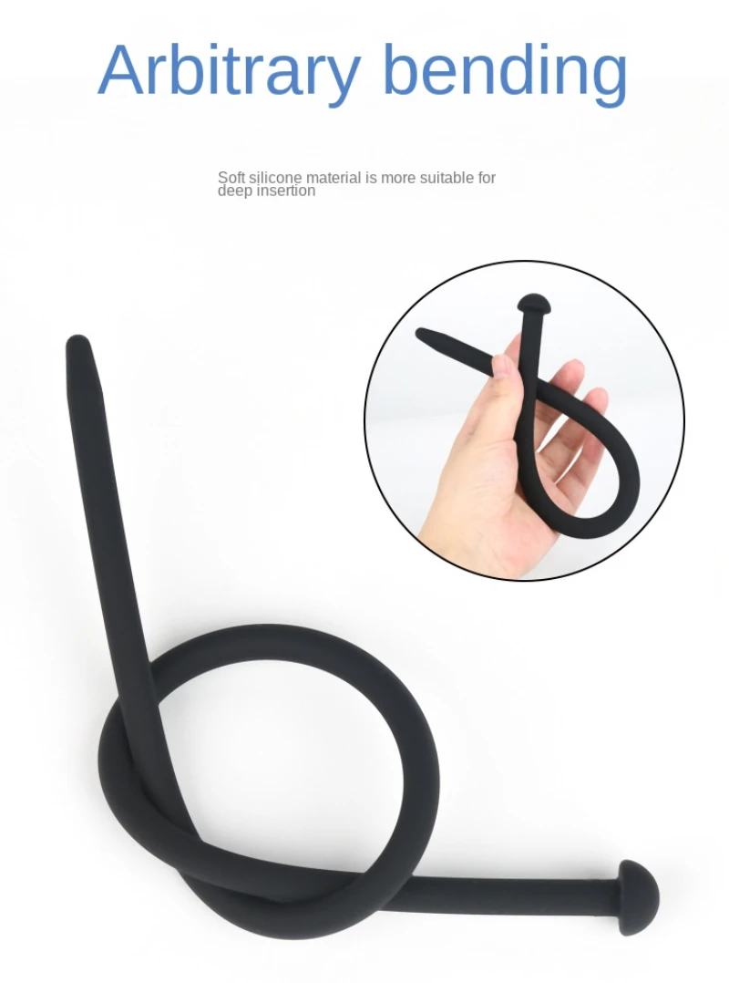Insert Penis Plug Silicone Urethral Catheter Dilator Horse Eye Stimulation Adult Sex Toys for Men Gay Sounding Urethra Catheter