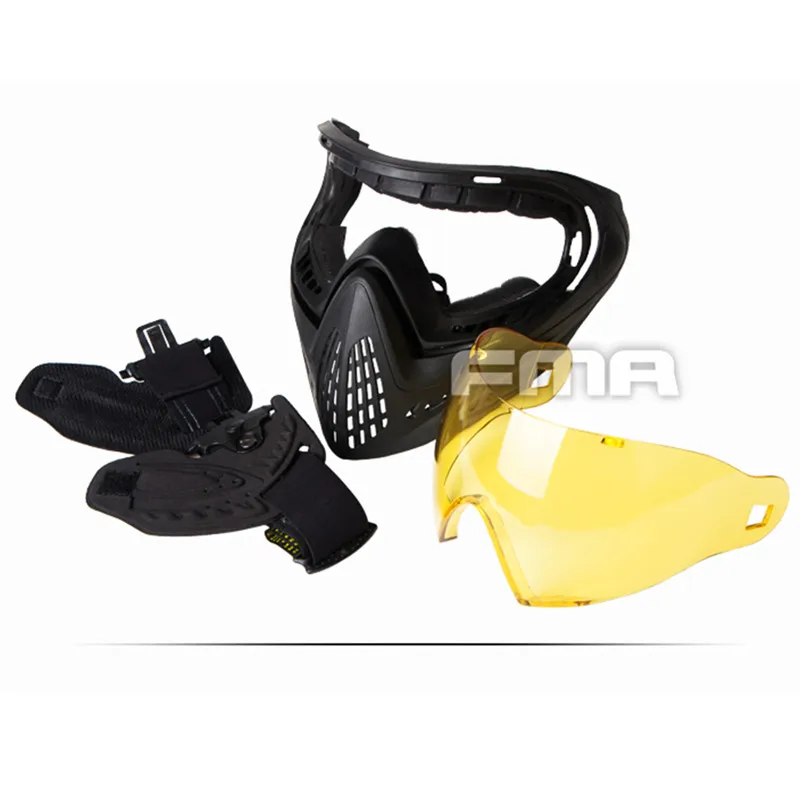 FMA F1 full face mask single layer paintball safety protective mask anti-fog goggle outdoor tactical airsoft equip paintball safety mask