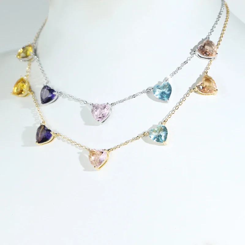 الباستيل الملونة المختنق قلادة للنساء ، كبير على ش...