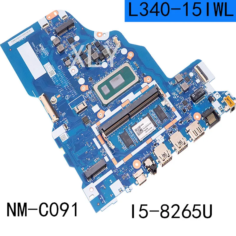 

For Lenovo ideapad L340-15IWL /L340-17IWL Laptop Motherboard NM-C091 With CPU I5-8265U 4GB RAM 100% Fully Tested