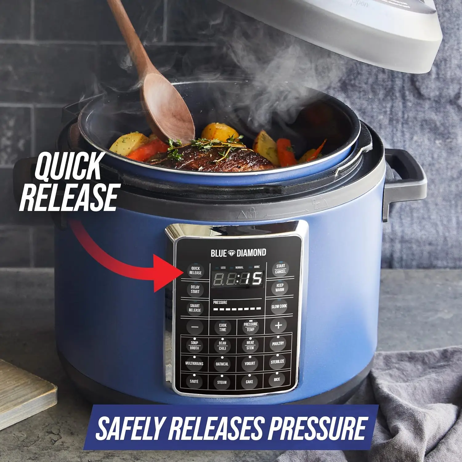 Ceramic Nonstick, 16-in-1 6QT Electric Pressure Cooker, Slow Cooker, Rice Yogurt Maker, Saute, Steamer