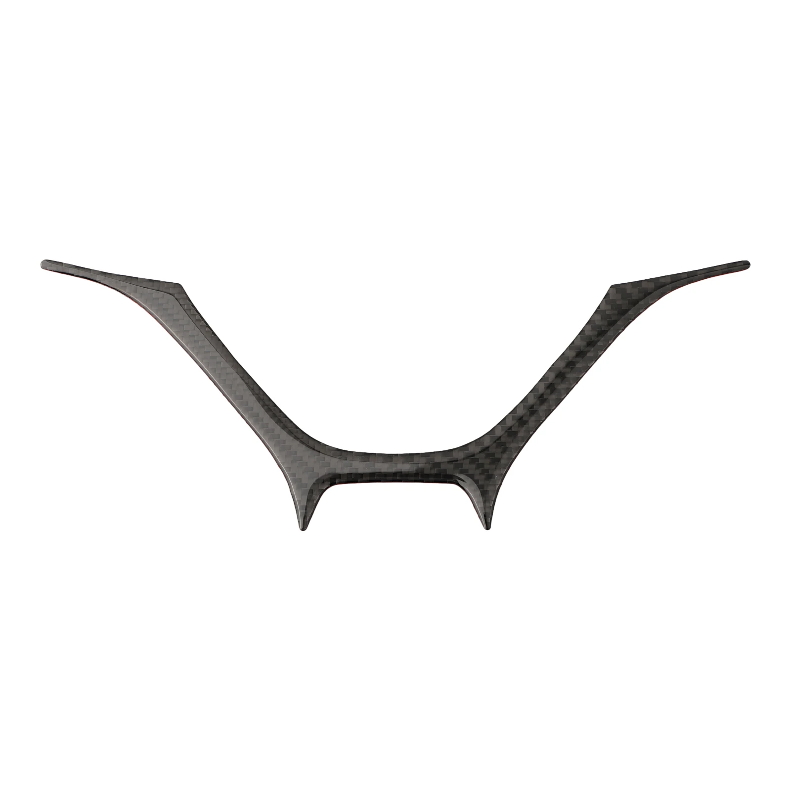 

1set Carbon Fiber Car Steering Wheel Panel Cover Trim Decorative Sticker For Honda For Civic Coupe 2013-2015 Interior Mouldings