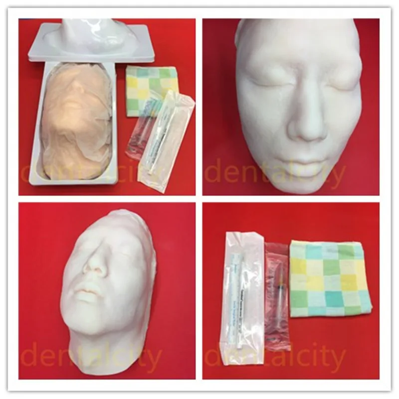 

Silicone Head Skin Suture Plastic Surgery Teaching Model With Skeleton teaching demonstration model