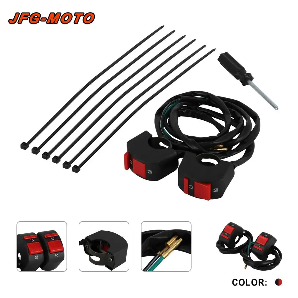 헤드라이트 혼 킬 스위치 회로 차단기 오토바이 액세서리 49 50 70 80 90 110 125 150cc 더트 핏 바이크 ATV용