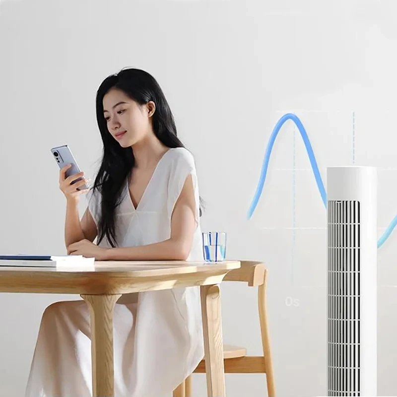2023 NEW XIAOMI MIJIA Smart DC Inverter Tower Fan 2 Portable Fan Appointment Timing Low Noise APP Control 150° Oscillation Range 2