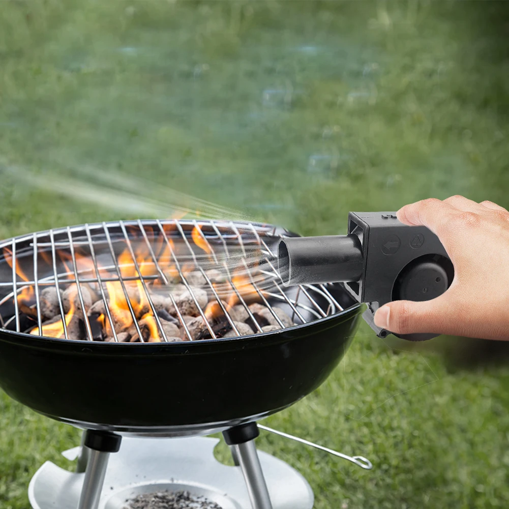 6000RPM BBQ Blower 15W Air Blower Smelting Metal Fan with Variable Speed Controller Barbecue Fan for Camping Stove Cooking Fans 4