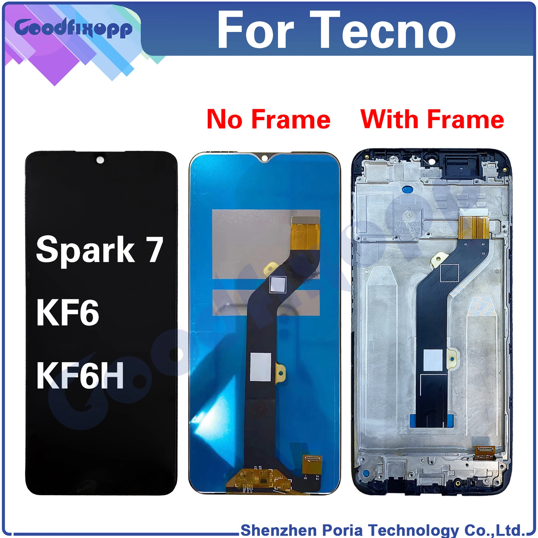 For-Tecno-Spark-7-KF6-KF6H-KF6j-KF6i-KF6m-KF6n-KF6k-Spark7-LCD-Display ...
