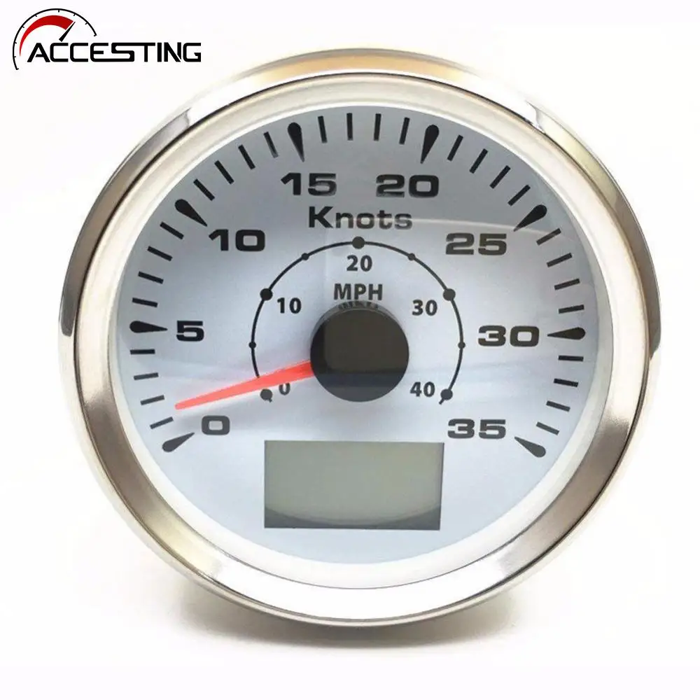 85mm Gps Speedometer Odometer 35knots Marine Gps Speed Gauge 40mph