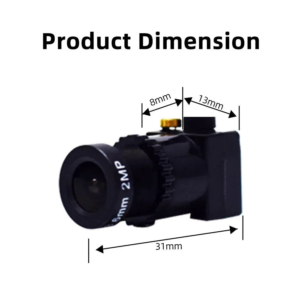 PEGATAH 2MP 1080P HD Mini AHD Camera 3.6mm Lens Security Surveillance CCTV Camera With audio Microphone BNC Video Connector