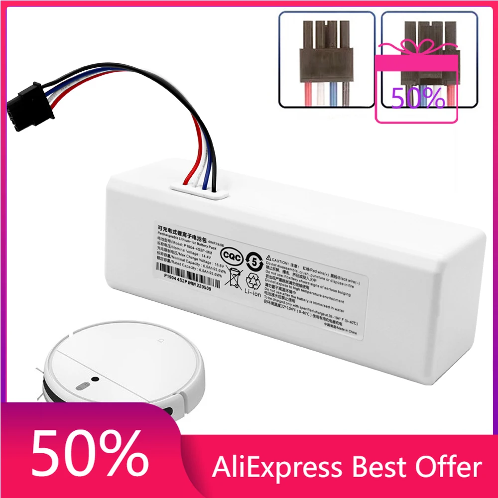 

Original for Xiaomi Robot Battery 1C P1904-4S1P-MM Mijia Mi Vacuum Cleaner Sweeping Mopping Robot Replacement Battery G1