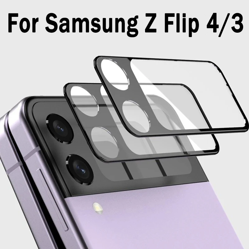 Изогнутая 3d-пленка для объектива камеры Samsung Galaxy Z Flip 4/3, стекло для защиты от царапин, защита экрана, полное покрытие для Galaxy Z Flip 4
