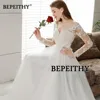 BEPEITHY Customized Vestido De Novia Beach Wedding Dress For Women Sexy Backless Modern Full Sleeves Bridal Gowns 2023 Hot Sale 5