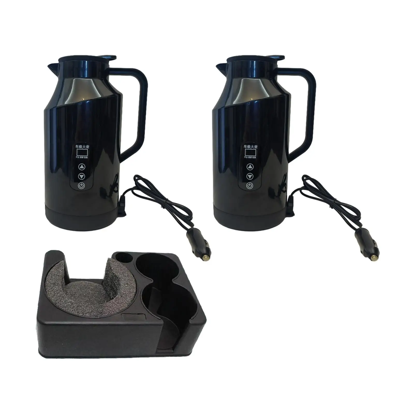자동차 난방 마시는 컵 여행 주전자 1500ml 휴대용 사업가용