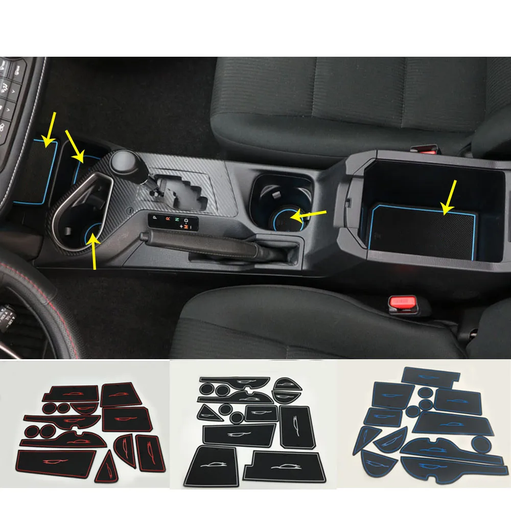 Automatten voor Toyota RAV4 2014-2019(LHD), Antislip Waterdichte All Weather Vloermatten Tapijt Autovloermatten All-weather Antislip,F Wine Red