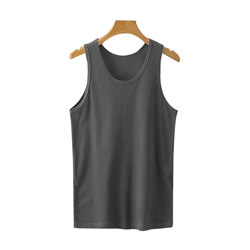 

Жилет мужской для бега, без рукавов, с круглым вырезом, майка для тренажерного зала, фитнеса, облегающие летние компрессионные колготки, топы из ледяного шелка, однотонные тонкие B64